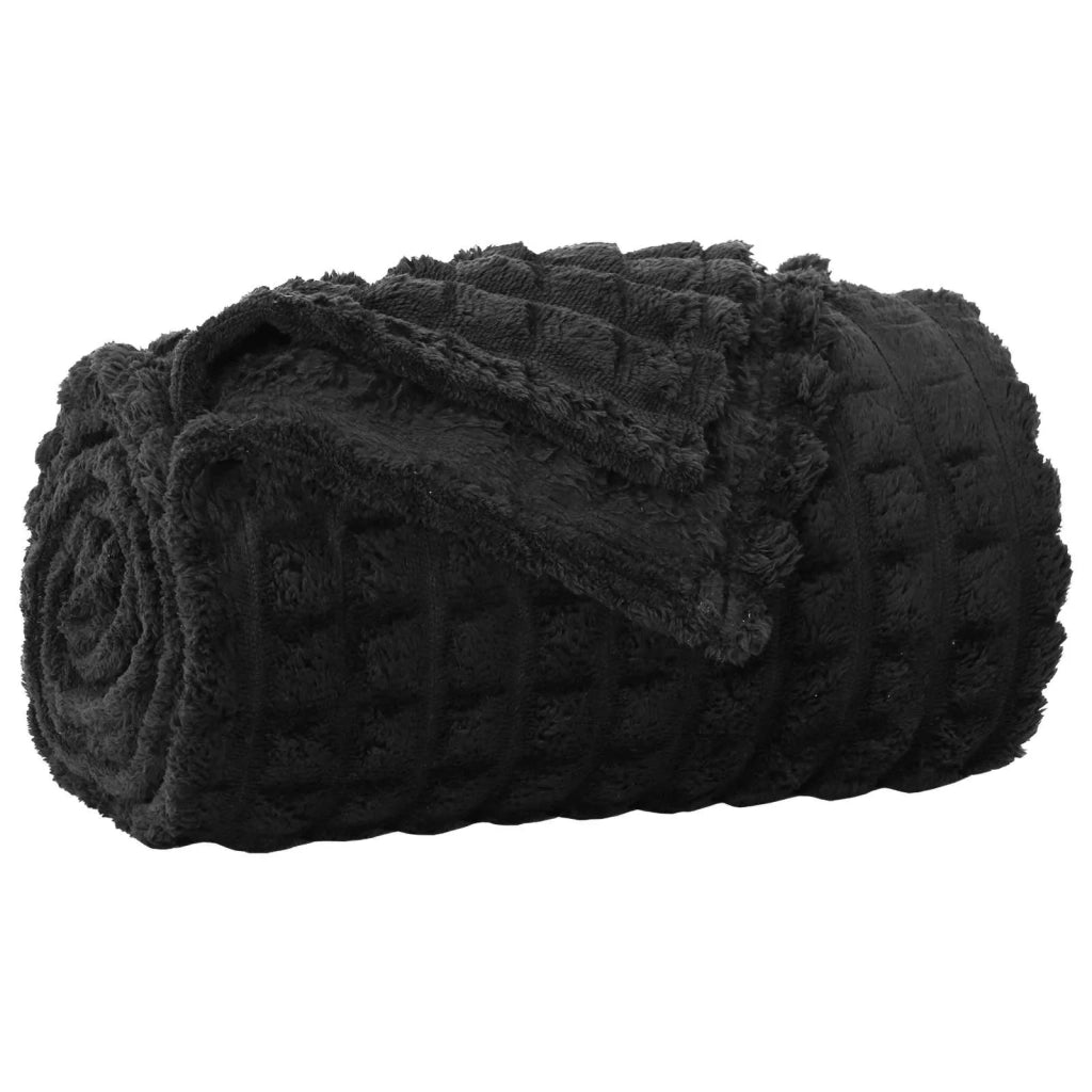 Coperta Nero 150 x 130 cm Panno