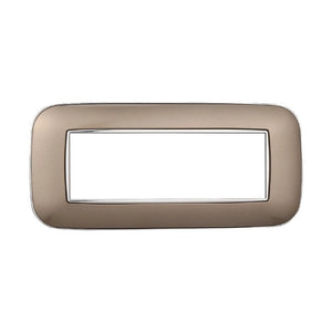 Placca Orbis Serie Moon 6P Colore Bronzo Compatibile Con Bticino Axolute