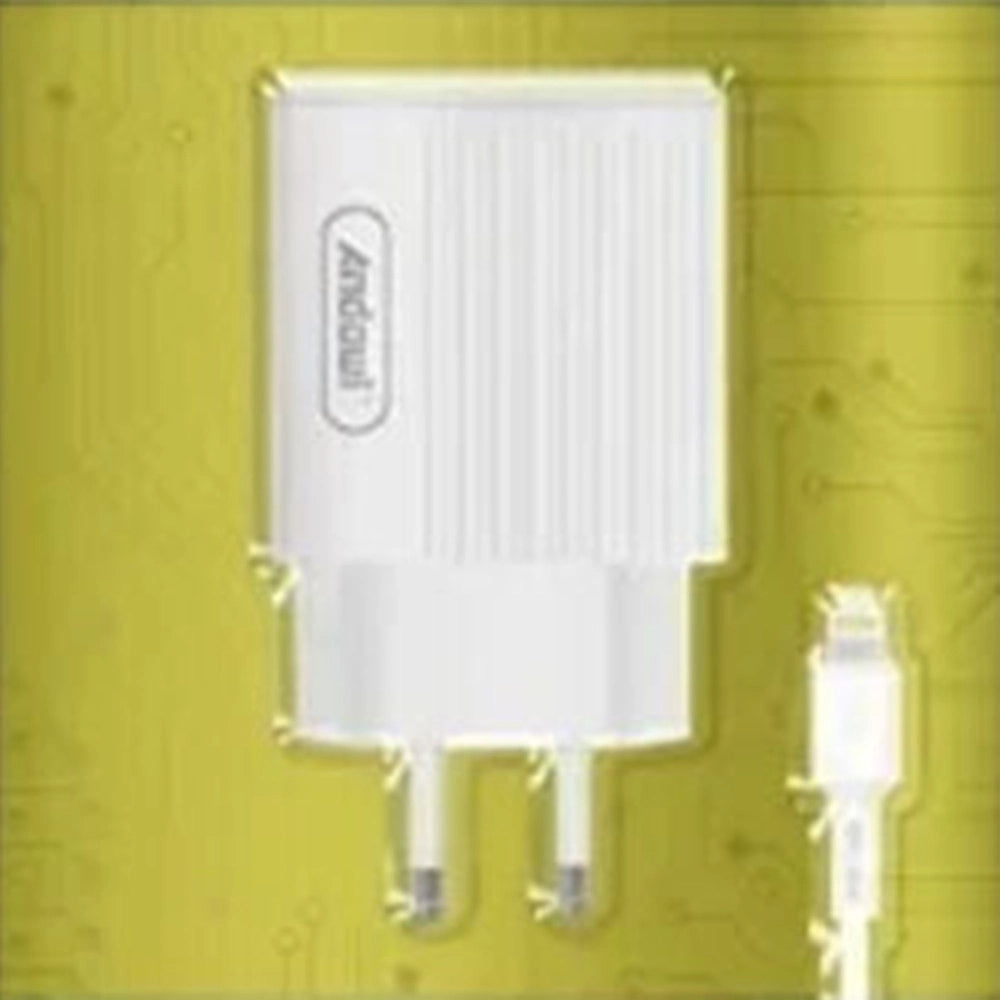 Trade Shop - Caricabatterie Con Doppia Porta Usb Con Cavo Lightning Ricarica Rapida 3.1a Q-cd661b -