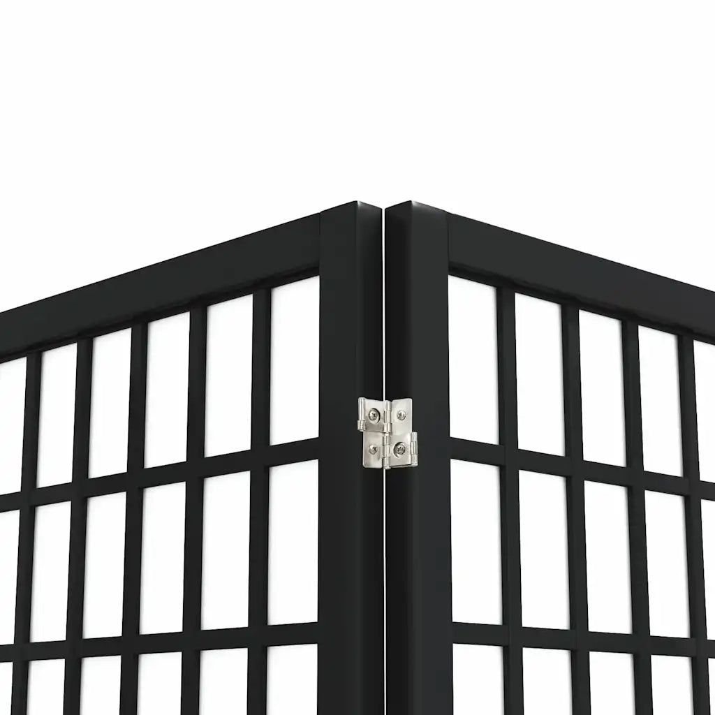 Divisorio Ambienti | Divider per stanze | Paravento Pieghevole 6 Pannelli Stile Giapponese 240x170cm Nero