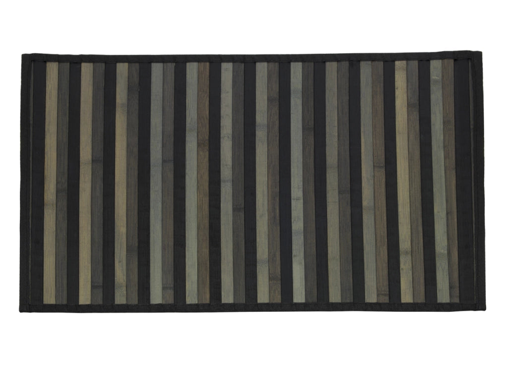 Tappeto Bamboo Degradè In Varie Colorazioni - 50x290 cm - Nero