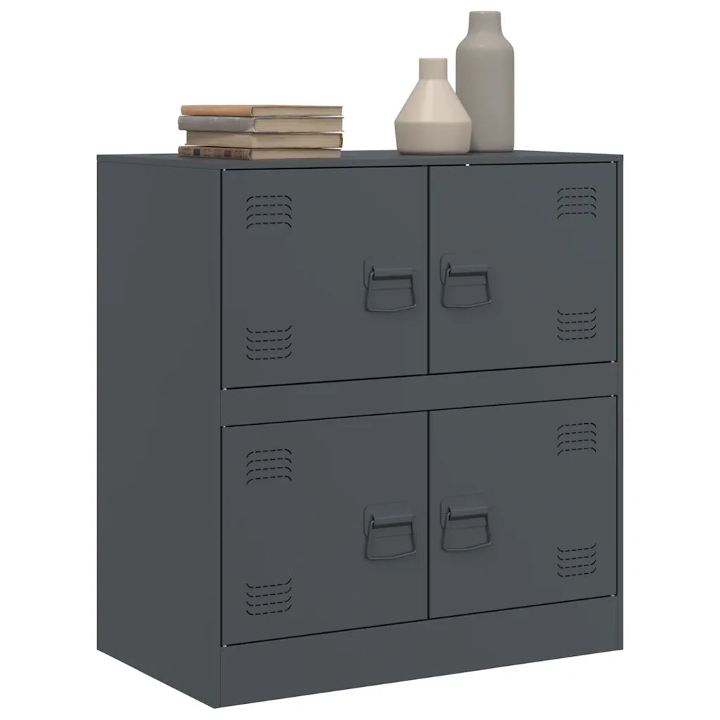 Credenza Antracite 67x39x73 cm in Acciaio 841651