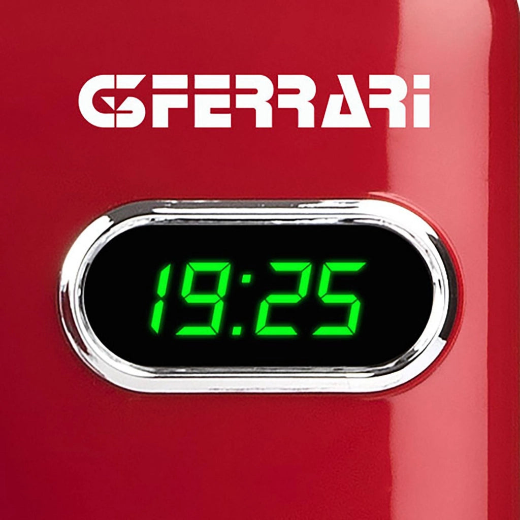 G3 ferrari g10155 microonde vintage combinato digitale "sapormio vintage", 1150w, 20 litri, 8 programmi, rosso