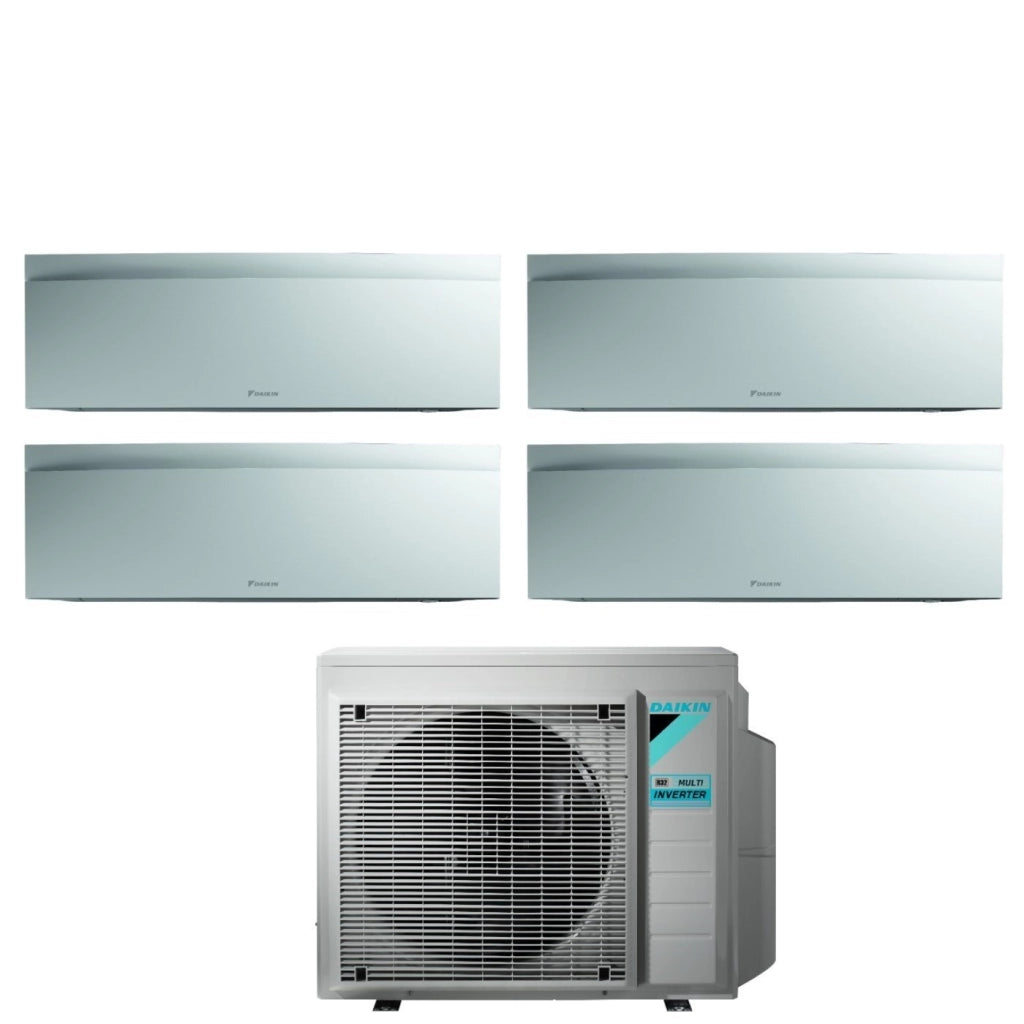 Climatizzatore Condizionatore Daikin Bluevolution Quadri Split Inverter serie EMURA WHITE III 7+7+7+12 con 4MXM68N R-32 Wi-Fi Integrato 7000+7000+7000+12000 Colore Bianco Opaco - Garanzia Italiana