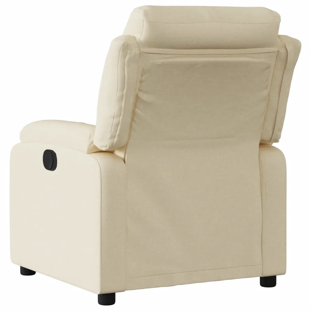 Divano Sedia-Poltrona Reclinabile in Tessuto Crema 587559