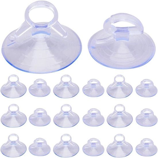 Zuignap per vetrocranico - PVC - Paraurti - Ombrello per auto - Blu - 32 pezzi - Diametro 35/45 mm - Piccola viti - Acciaio - Adatto per accessori per auto