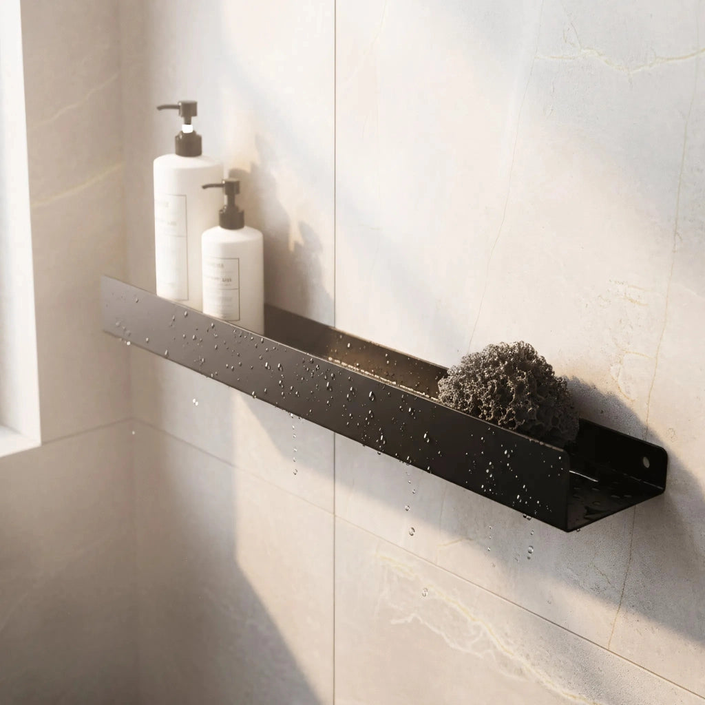 Mensola Da Bagno Sf04 60cm Black Matt