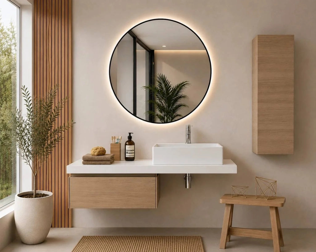 Mobile bagno componibile SICILIA con modulo da 60 cm, piano top da 120 cm con lavabo e colonna, senza specchio
