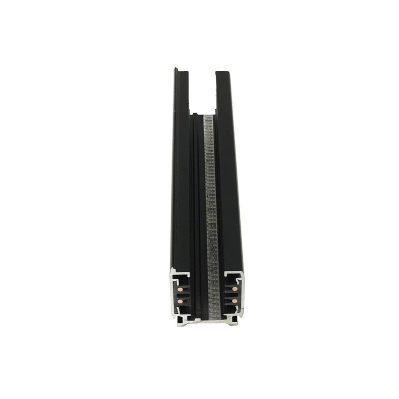 Sistema Illuminazione Binario Trifase Nero, Binario Connettori Giunti Accessori (Binario 3M)