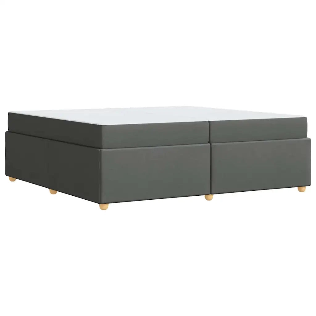 Struttura del letto Grigio scuro 200 x 200 cm Tessuto