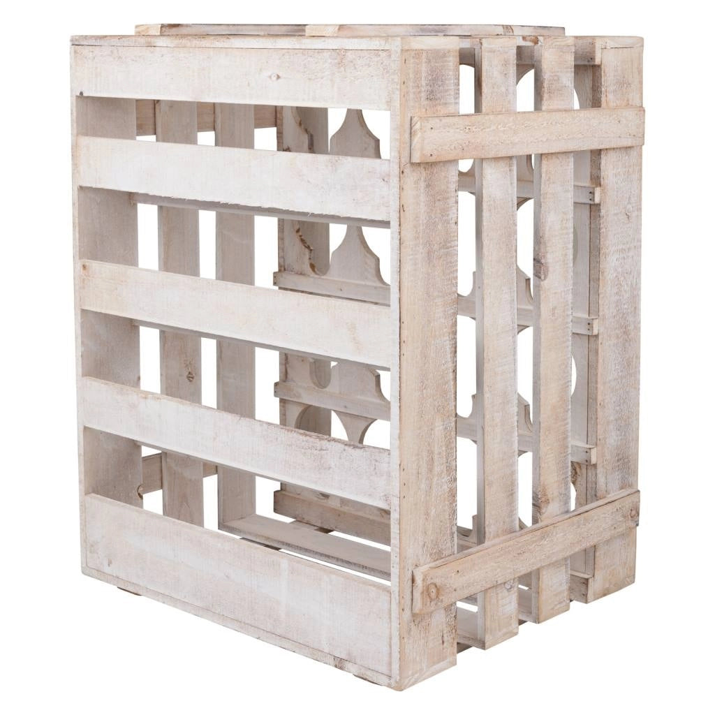 Cassetto portabottiglie in legno marrone 41x32x55h