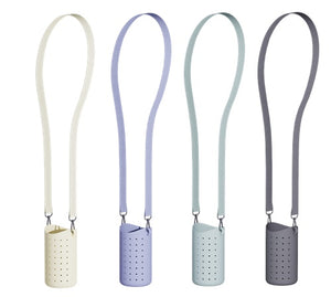 Porta Borraccia in Silicone con Charms Intercambiabili -  Verde