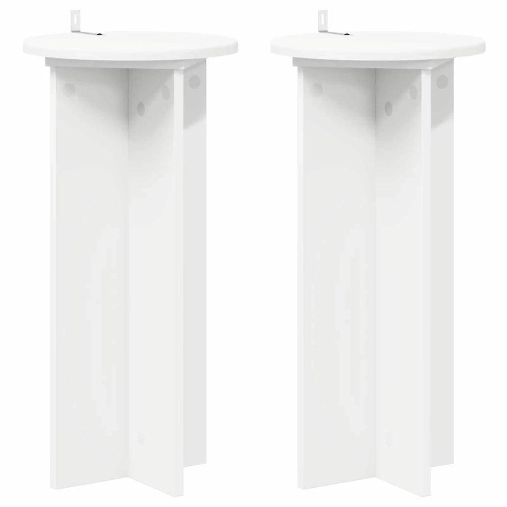 Supporto per piante 2 pcs Bianco Ø29,5 x 60 cm 899717