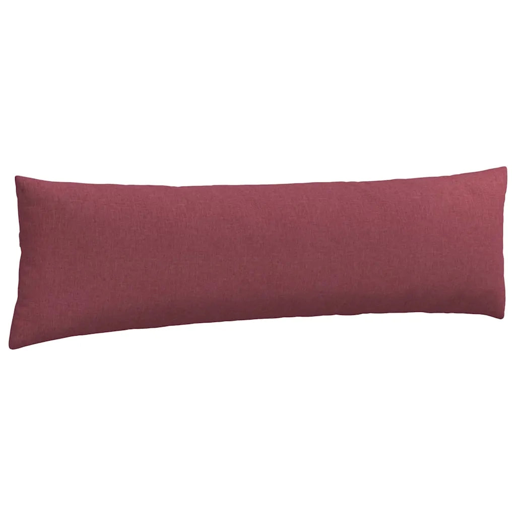 Cuscini da Divano 2 pcs Rosso Vino 145 x 40 cm Tessuto