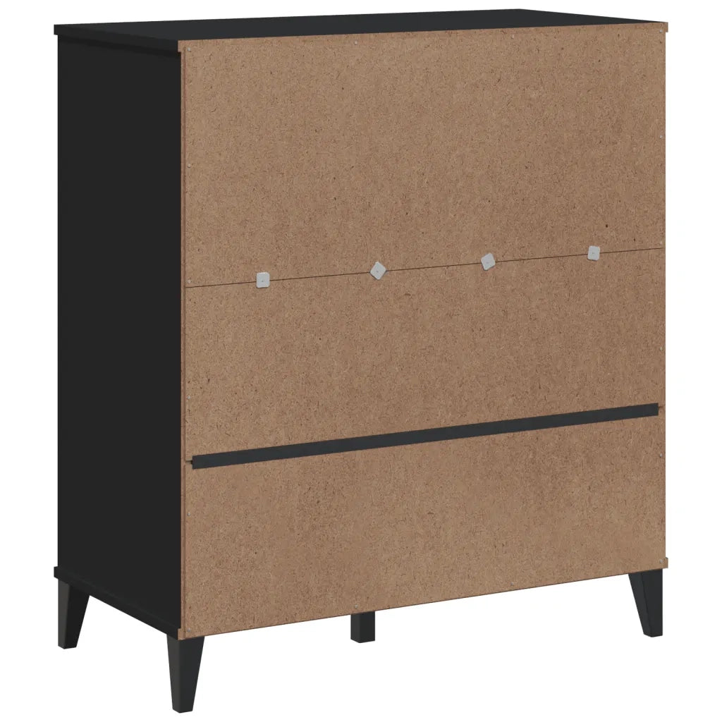 Libreria VIKEN Nera 80x40x80 cm in Legno Multistrato 374945