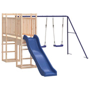 Altalena per parco giochi all'aperto scivolo altalena robusta giochi da giardino 53 x 397 x 169 cm legno di pino massiccio 02_0004809