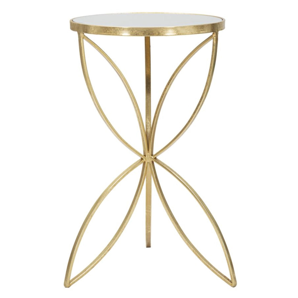 Tavolino VKH569, Oro, Metallo, 35x35x60 cm