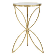 Tavolino VKH569, Oro, Metallo, 35x35x60 cm