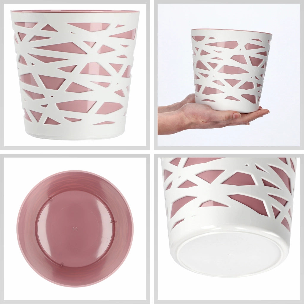 KADAX - Inserto in plastica per vaso di fiori e piante, 15 cm, rosa