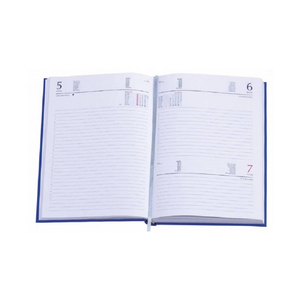 Trade Shop - Agenda Anno Vari Colorio Giornaliera Diario 21x15cm Tascabile Copertina Rigida -