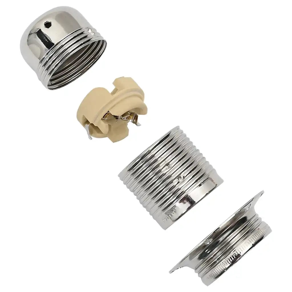 Portalampade 2 pz Nichel Satinato E27 CFW3718735