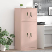 Armadio 2 pz Rosa 60 x 40 x 130 cm Acciaio Bloccabile 3438688