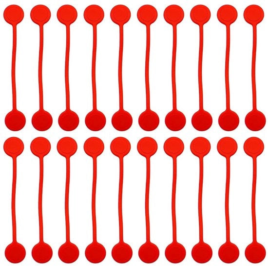 Cavi elettrici silicone con magneti - Cavo in silicone con magneti - 20 pezzi - Adatto per uso domestico