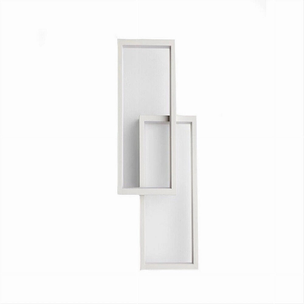 Trade Shop - Applique Doppio Rettangolo 32 W Da Parete Abat Jour 3 Temperature Luce Aq25-b3c -