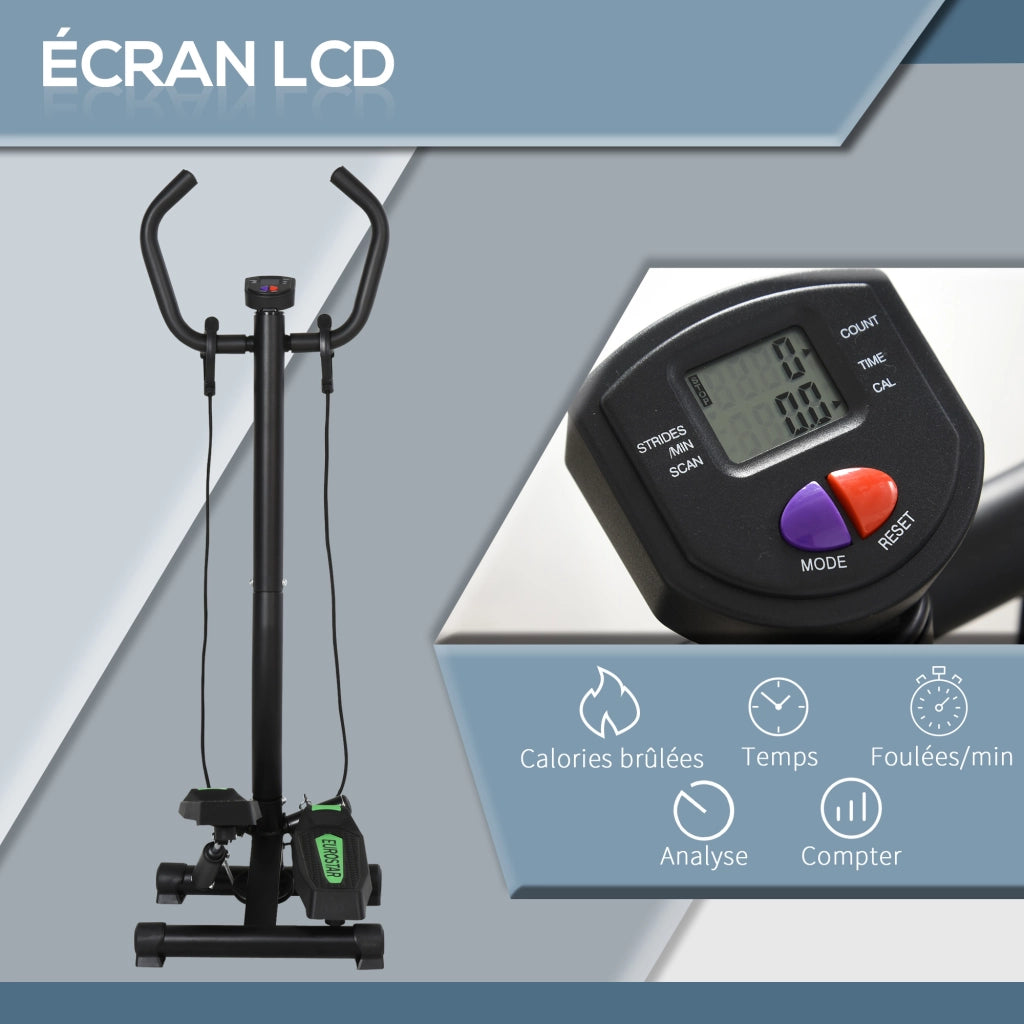 Stepper Fitness con Display LCD ¨C zephmum ¨C Verde e Nero
