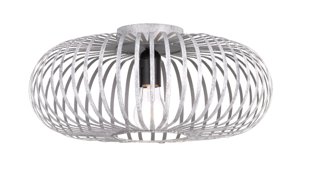 Plafoniera da Interno  E27 in Metallo Grigio Antico