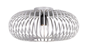 Plafoniera da Interno  E27 in Metallo Grigio Antico