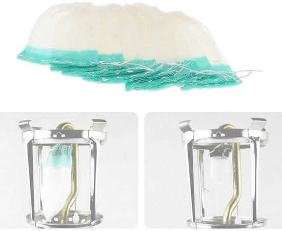 Kit di mantelli per lampade a gas 10 pezzi - forma a U - materiale di alta qualità - duraturo - non riflettente - lunga durata della fiamma - mantelli per lampade a gas