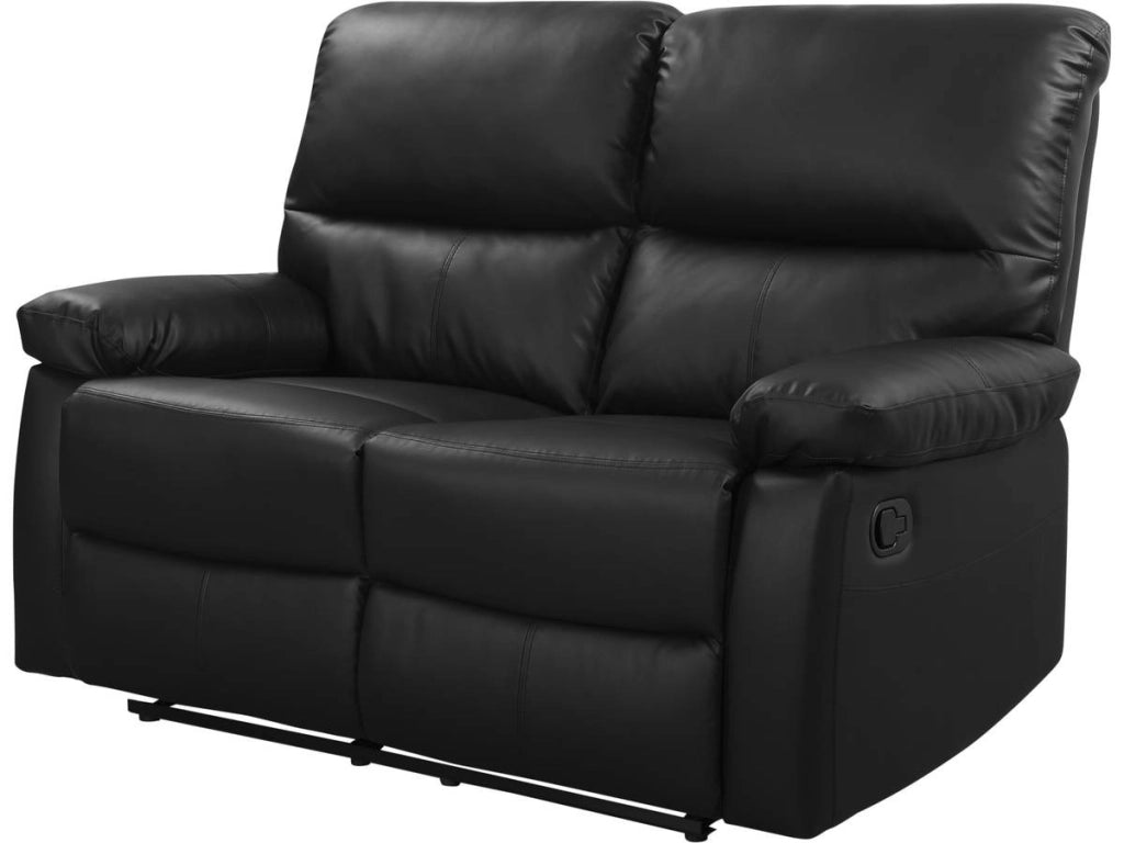Divano "Lincoln" - 147 x 89 x 103 cm - 2 posti - Nero