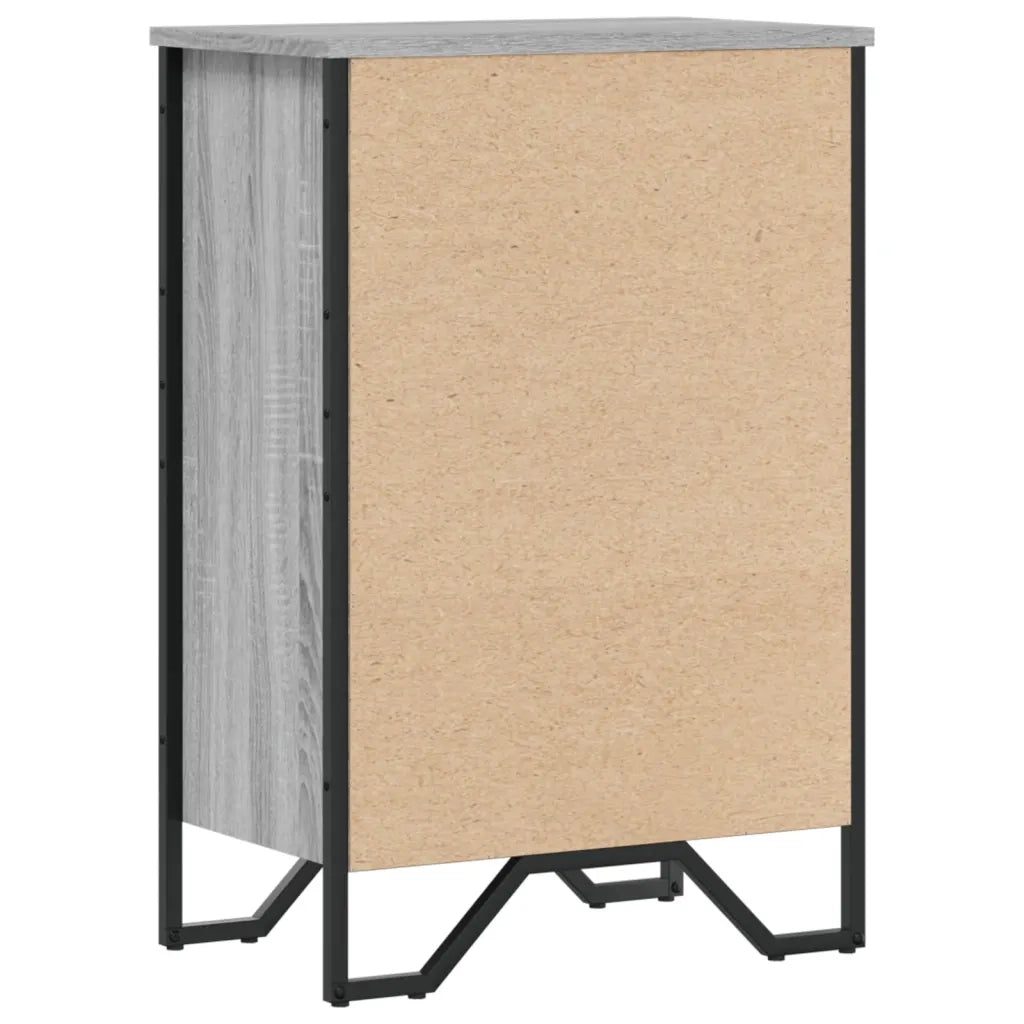 Libreria Grigio Sonoma 50x31x74,5 cm in Legno Multistrato 848602