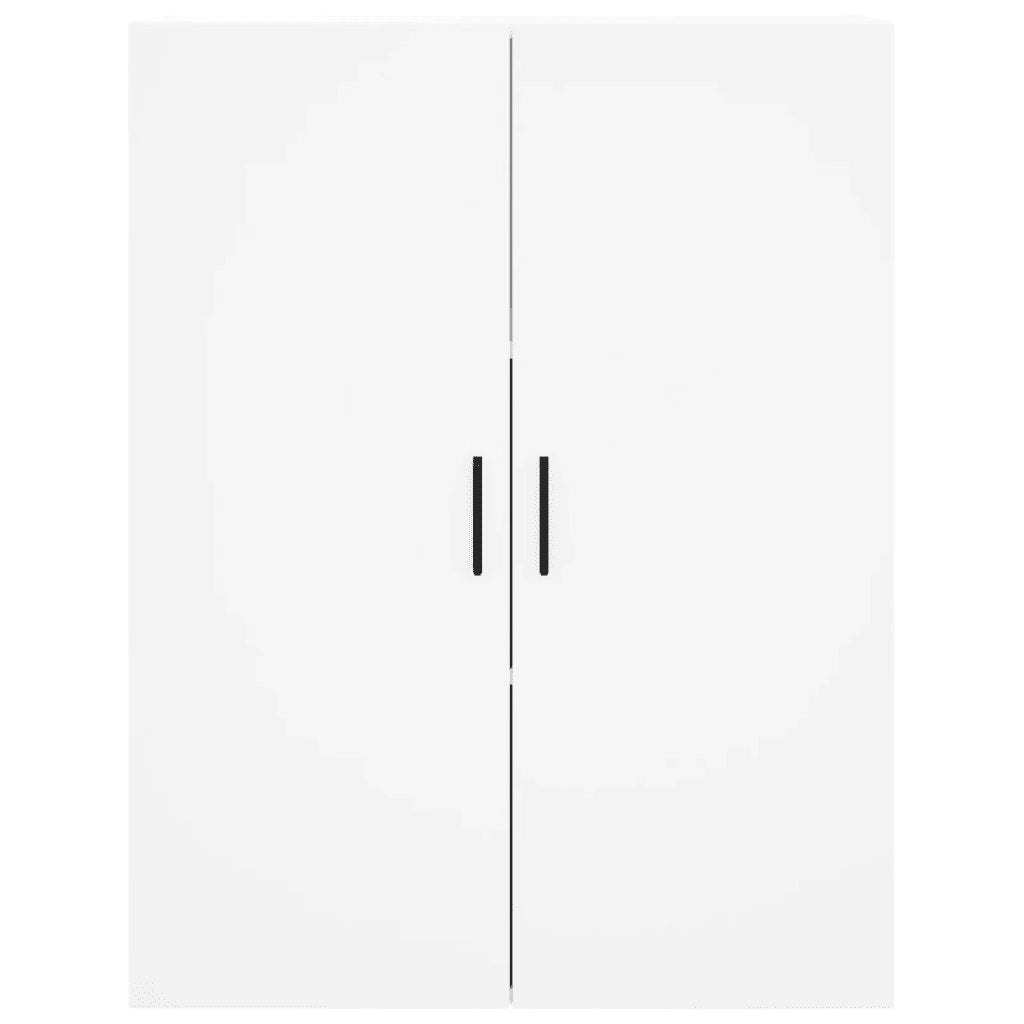 Credenza-Buffet-Armadio da cucina Bianca 69,5x34x180 cm in Legno Multistrato 157430