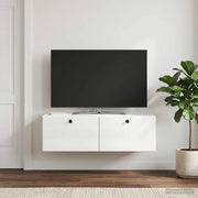Mobile Porta TV da Muro 98 x 41 x 30 cm Bianco Lucido 899209