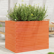 Fioriera Giardino-Vaso da Esterno-Contenitore per Piante Marrone Cera 90x60x68,5cm Legno Massello Pino