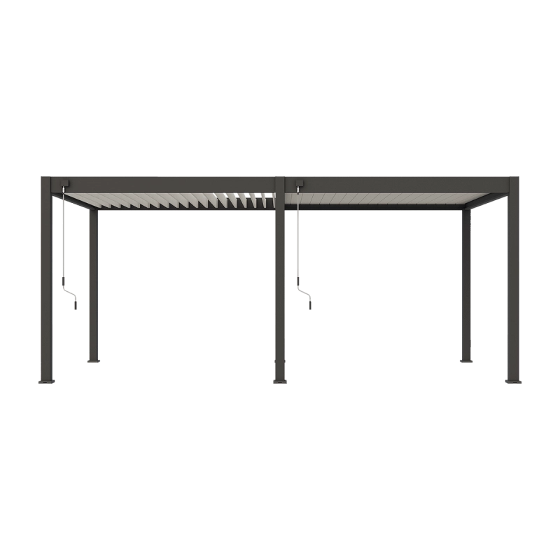 Pergola bioclimatica Ombréa VS autoportante 3x6M - Antracite/bianco