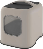 Ciotola per Gatti con Cappotto e Lavoro in Plastica (PP Riciclato) Cappuccino/Antracite 51 x 39,5 x 44,4 cm