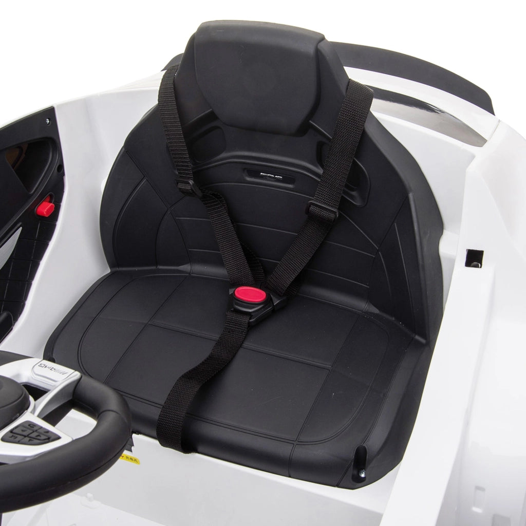Macchina Elettrica per Bambini 12V con Licenza Mercedes GLA 45 AMG Bianca