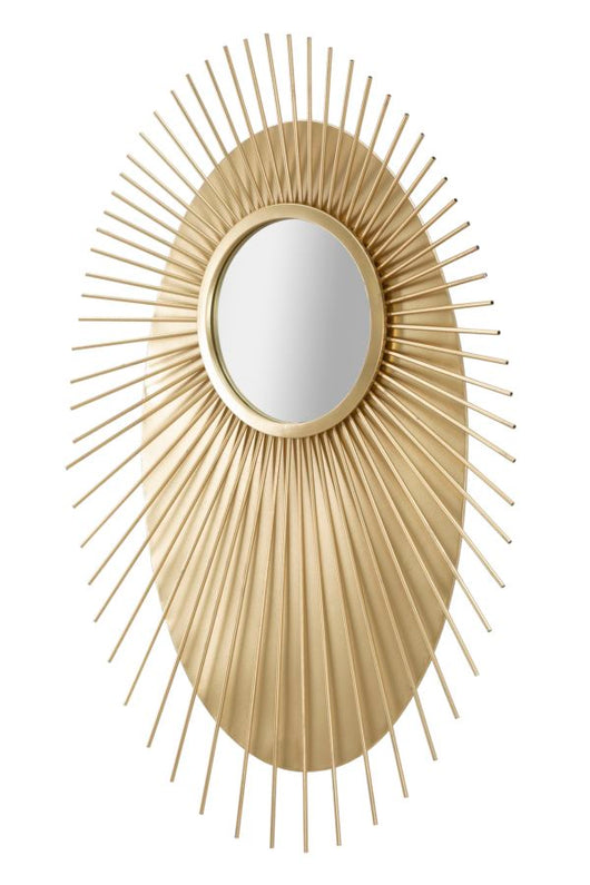 Specchio Eye Glam 75x8x110,5 cm in Ferro e MDF Oro