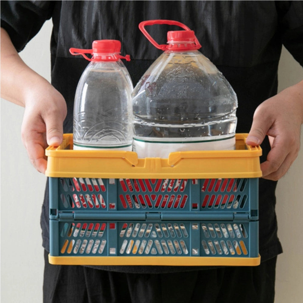 Trade Shop - Cesto Contenitori Cestino Portaoggetti Organizer Cassetta Pieghevole Impilabile -