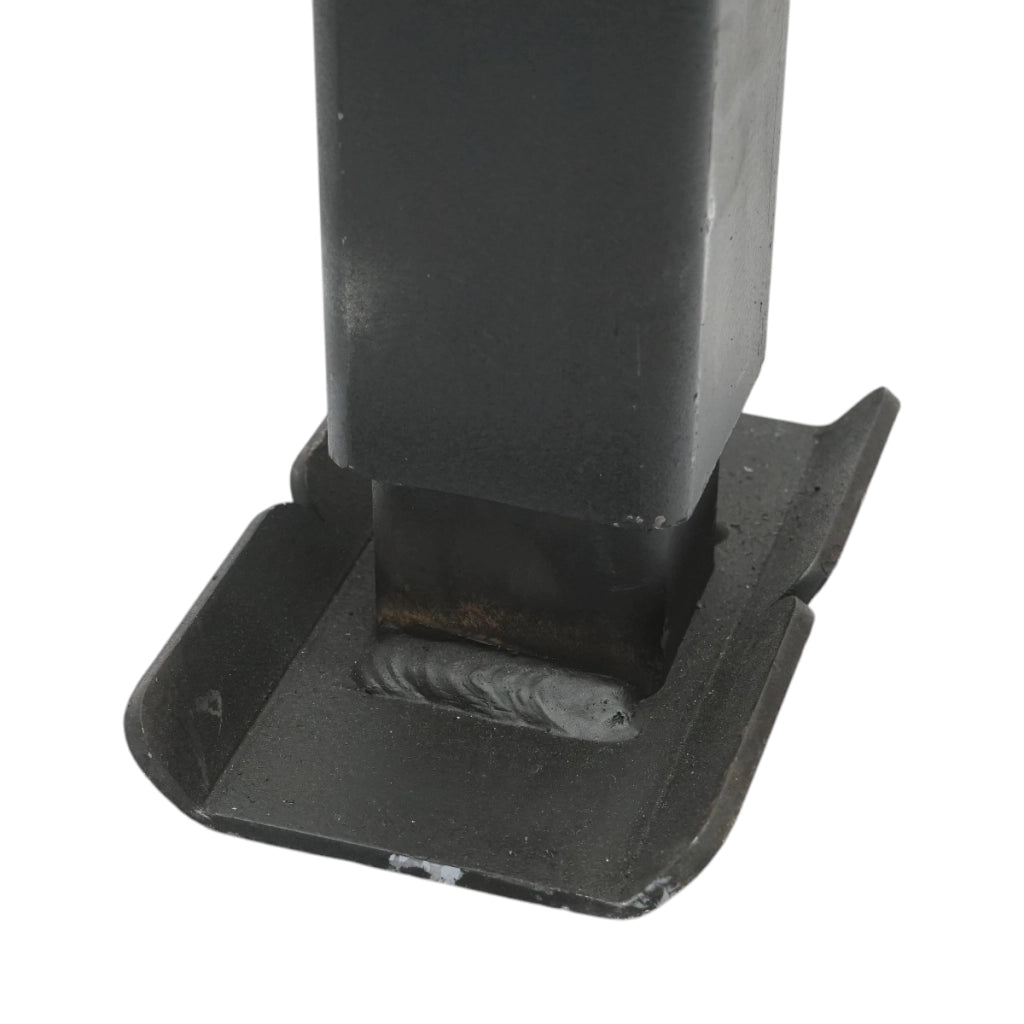 Piede di supporto per rimorchio regolabile con manovella, 64 cm, fissaggio laterale, carico massimo 4000 kg