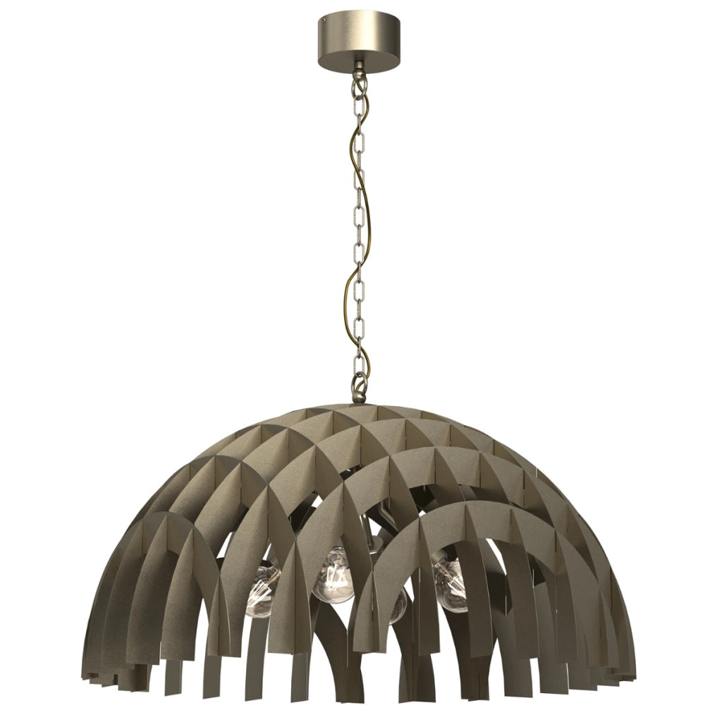 Lampada sospensione Space Ø77 oro titanio 4xE27 Luminex