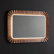 Specchio a led bronzo 94x68 cm