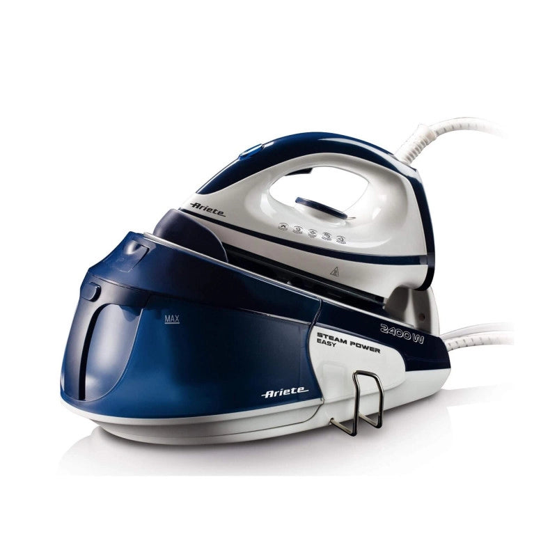 Ferro da Stiro a Vapore con Piastra Ceramica - Vapore Continuo 120 gr/min - 2400 Watt - Blu