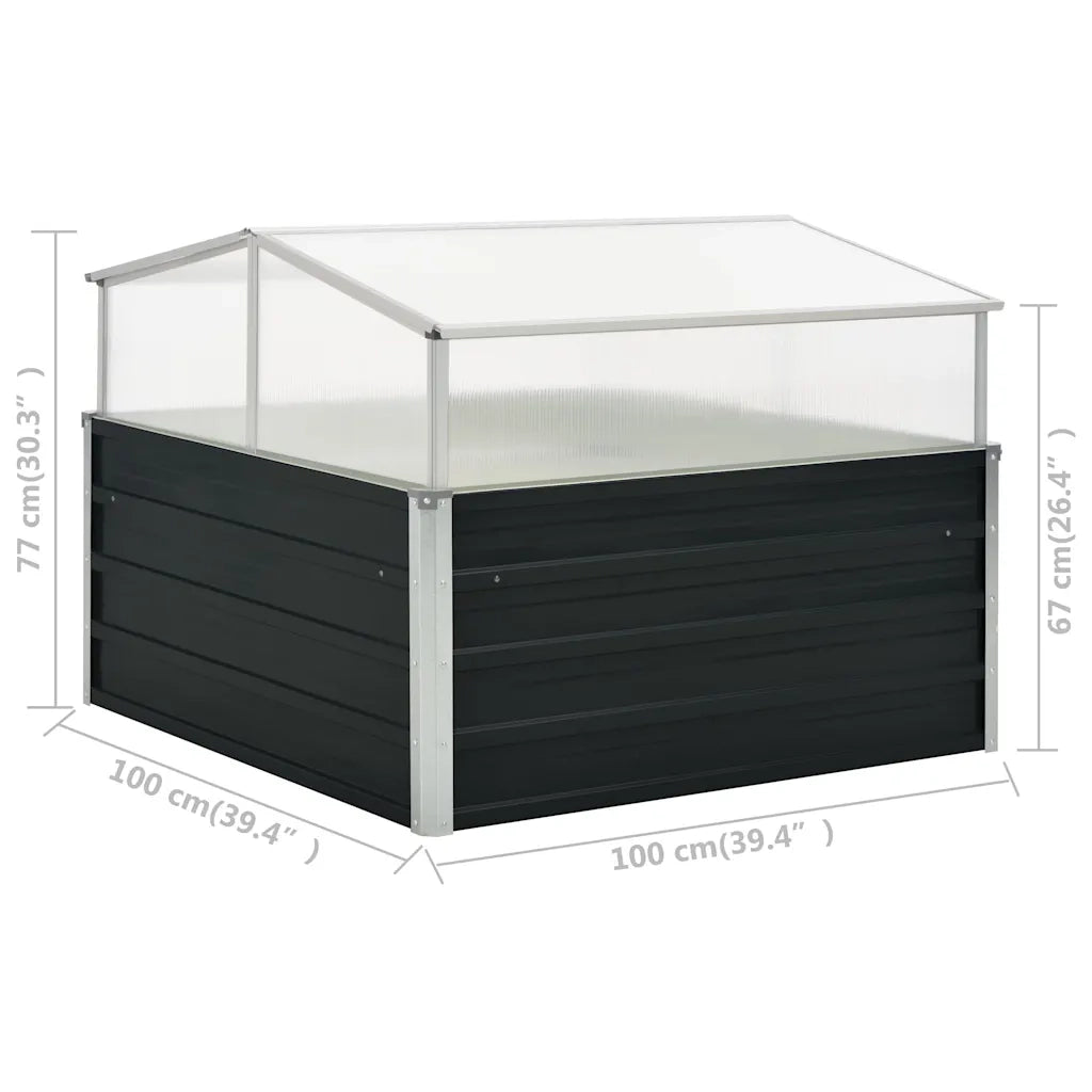 Serra Antracite 100x100x77 cm in Acciaio Zincato CFW9178754