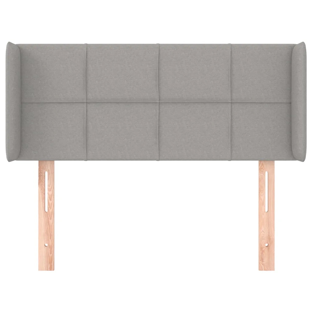 Testiera ad Orecchio Grigio Chiaro 103x16x78/88 cm in Tessuto 3118758