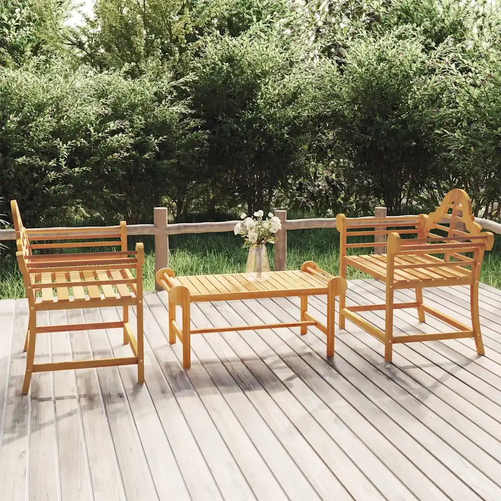 Sedie da Giardino 2 pz | Sedie da Esterno 91x62x94 cm in Legno Massello di Teak