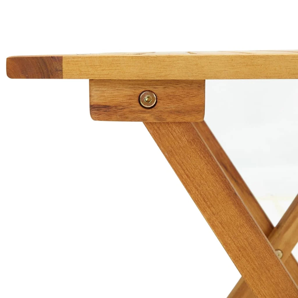 Sedie da esterno con poggiapiedi e tavolo 167 x 56 x 75 cm legno massello di acacia 02_0011918